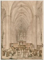 Midterskibet i Sankt Elisabeth-kirken i Marburg