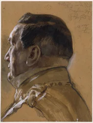 Statsminister von der Heydt. Studie til maleriet «Kroningen af Wilhelm 1. i Königsberg»