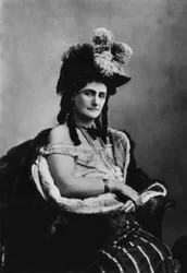 Italieneren Virginia Oldoini (1837-1899), grevinde af Castiglione, var spion for den franske kejser Napoleon III, fotografi af Adolphe Braun (1812-1877)