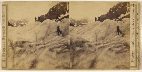 Mer de Glace-flag, rejst af kejserinden