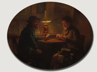 Kortspil hos Fader Martin, 1859.