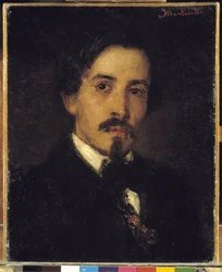 Formodet portræt af maleren Ferdinand Viola, 1859 (olie på lærred)