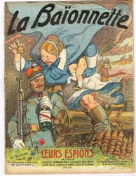 Cover af "" La Baionnette "", Satirique en Colours