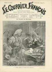 Illustration af Adolphe dit Willette (1857-1926) til forsiden af ​​Le Courrier francais