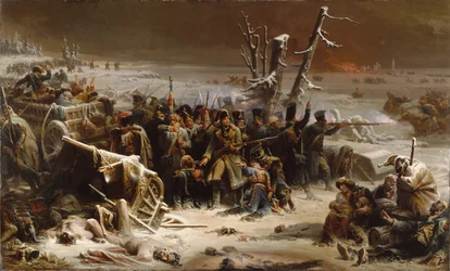 Marshal Ney støtter bagvagten under tilbagetoget fra Moskva