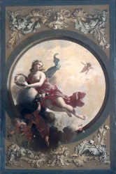 Flora med blomsterspredende Putti, 1696