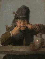 Ungdom gør et ansigt, ca. 16321635.