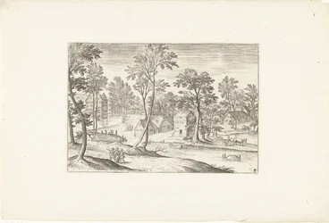 Landskab med Emmaus-rejsende Landskaber omkring Antwerpen (serietitel)