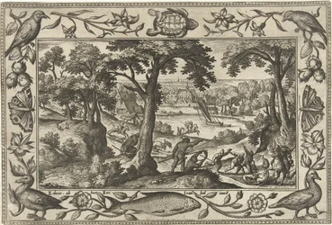 ornejagt Landskaber med bibelske, mytologiske scener og jagtscener (serietitel)