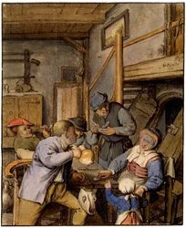 I et værtshus, 1677.
