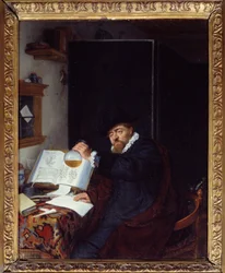 Medicin: "" Analysen af urin"" Maleri af Adriaen van Ostade (1610-1685) 1666 søn. 0,28x0,22 m Paris, Musee du PetiPalais
