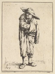Bonde svøbt i sin Kappe, 1610-85.