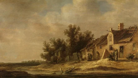 Landskab (olie på panel)