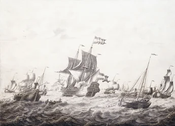 Krigsmænd, der bryder fiskernes net,