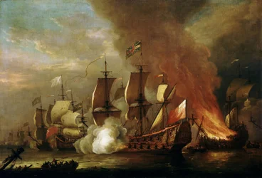 En handling i den engelske arvefølge, slutningen af det 17. århundrede (olie på lærred)