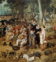 Allegori om våbenhvilen af 1609 mellem Holland og Spanien, detalje, 1600-tallet