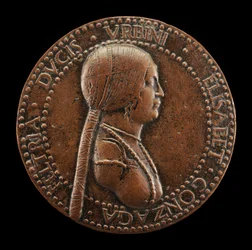 Elisabetta Gonzaga, død 1526, hertuginde af Urbino, hustru til Guidobaldo I 1489..., sandsynligvis efter 1502.