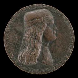 Ferdinand II af Aragon, død 1496, prins af Capua og konge af Napoli 1495 [forside], 14951496.