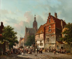 Et hollandsk marked om sommeren, 1800-tallet