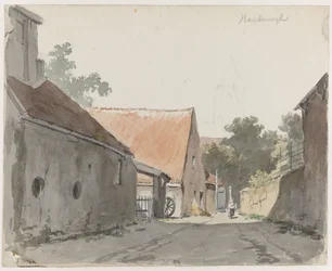 Udsigt over en gade i Harderwijk Harderwijk (titel på objekt)