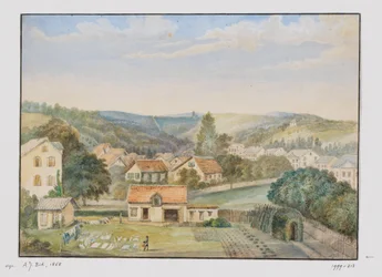 Udsigt over Soden-am-Taunus, Tyskland
