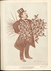 Fantasio, ca. 1912_4_1 - Illustration af A Barrere (1874-1931): Fægtning - Rouzier Dorcieres