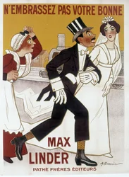 Plakat af Max Linder, ill. af Barrere