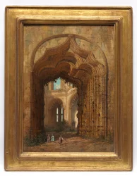 Ødelagt kirke, ca. 1840.