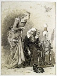 Tornerose - i "Les Contes de Fées"" af Charles Perrault, illustrationer af Adrien Marie