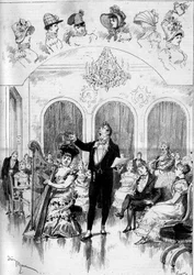 Opførelse af en opera: "" Janot"" på en musik af Charles Lecocq (1832-1918) og en libretto af Ludovic Halevy (1834-1908) og Henri (Henry) Meilhac (1831-1897) med Marie Desclauzas (1840-1912) ) (Alexina), Alfred Jolly (18.. -1891) (Chateauminet), Jeane Gra