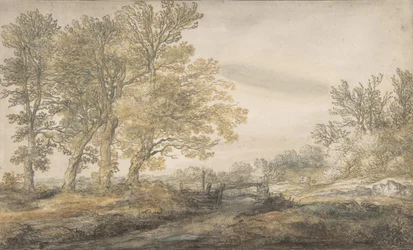 Landskab med træer, 1635-91.