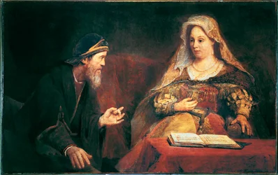 Esther og Mordechai (olie på lærred)