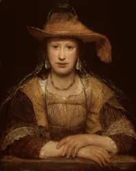 Portræt af en ung kvinde, ca. 1690 (olie på lærred)