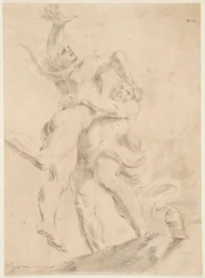 Studie for Hercules og Antaeus