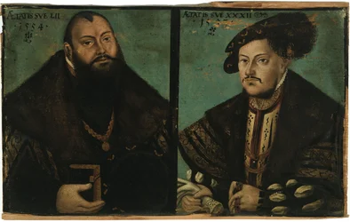 Johann Friedrich I, den storsindede, kurfyrste af Sachsen og Johann Ernst af Sachsen