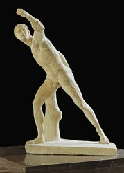 Borghese-gladiatoren, der blev fundet i Anzio i Italien omkring ...
