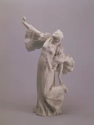 Danserinde, fra en bordskåner, Sevres, 1900 (biscuit)