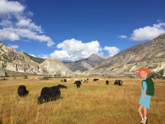 Manang, 2023 (digital kunst på fotografi)