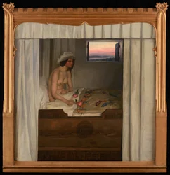 Jomfru Blidelil (The Maiden Blidelil) (olie på lærred)