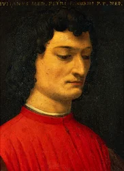 Portræt af Giuliano de Medici, af Agnolo Bronzino, maleri