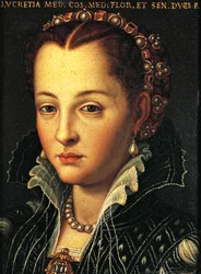 Portræt af Lucrezia de