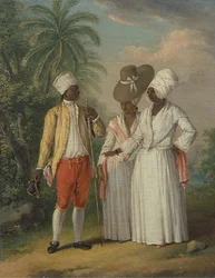 Frie vestindiske dominikanere, frie indfødte fra Dominica, ca. 1770.
