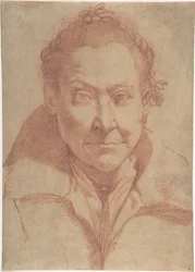 Brystbillede af en kvinde (forside); bryststudie af en pige (bagside)