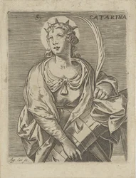 Katarina af Alexandria S. Catarina (titel på objekt)