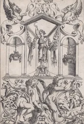 Ornamental panel, ca. 1514-36.