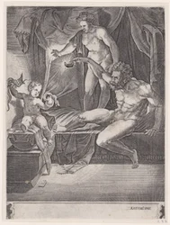 The Young Hercules in His Cradle, dateret 1533.
