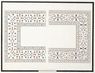 Eksemplarer af mosaikkerne, fra kejserens grav, ca. 1815