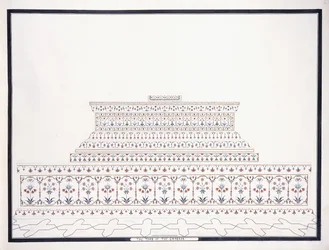 Kejserens grav, ca. 1815
