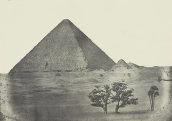 Pyramid of Cheops, Mellemøsten Egypten, 184951, trykt 1852.