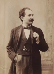 Portræt af pianist og komponist Leopold Godowsky 1870-1938, ca. 1895.